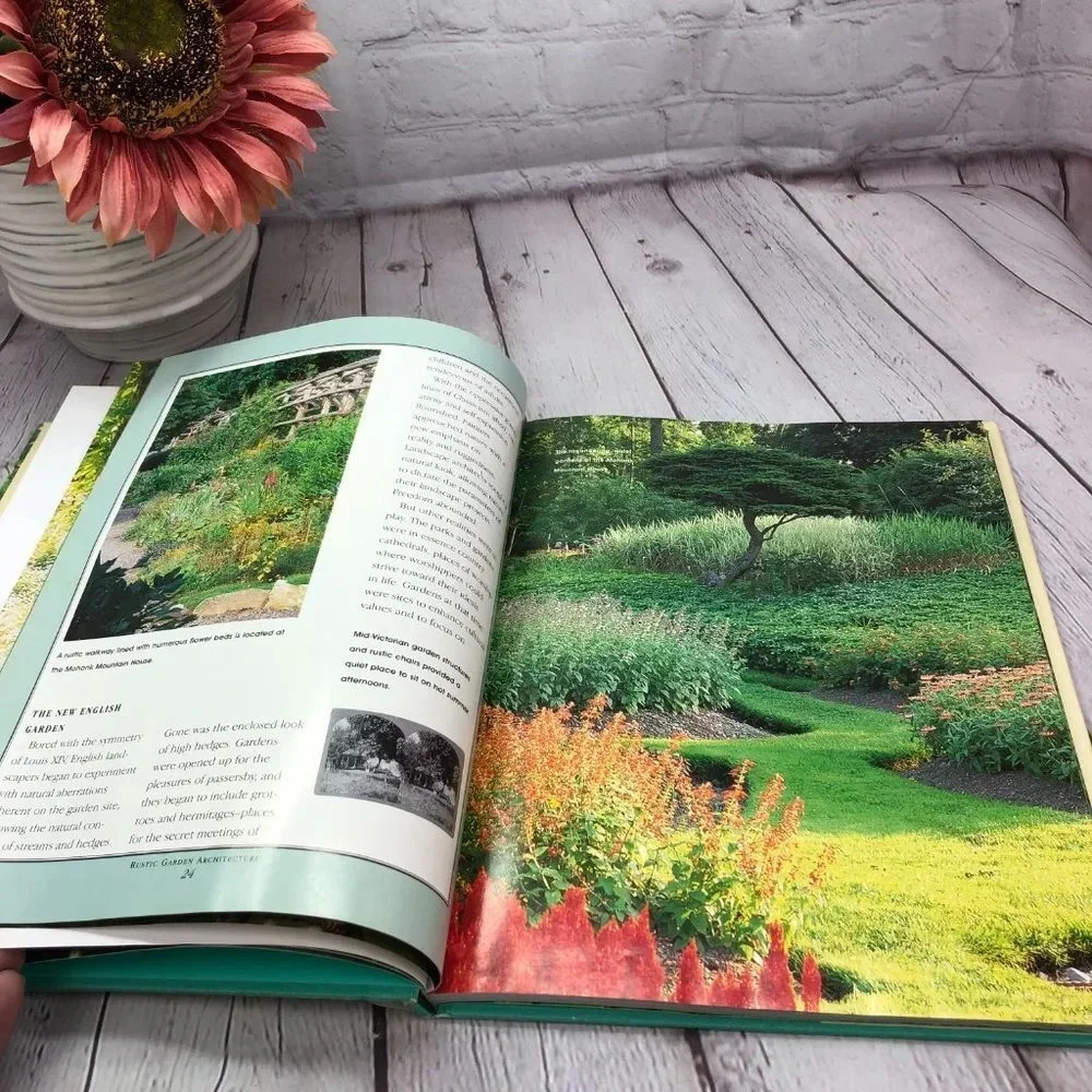 vintage rustic garden architecture book 1997